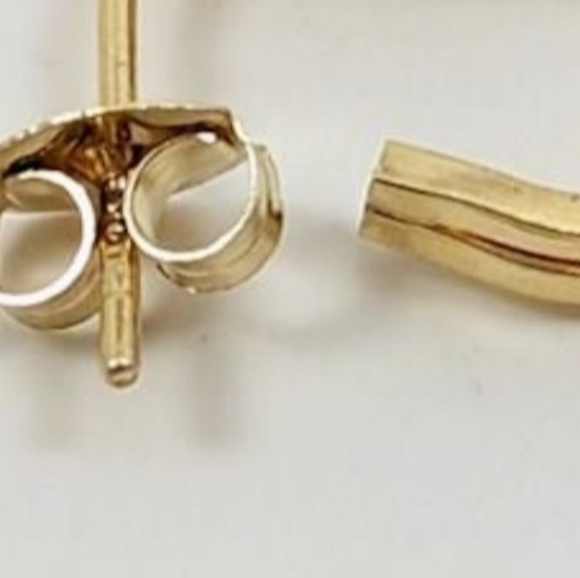 14K Gold Diamond Accent Earrings - Picture 13 of 14